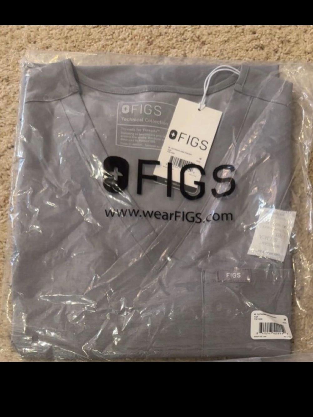 NWT FIGS Scrub Set - Heather Grey
